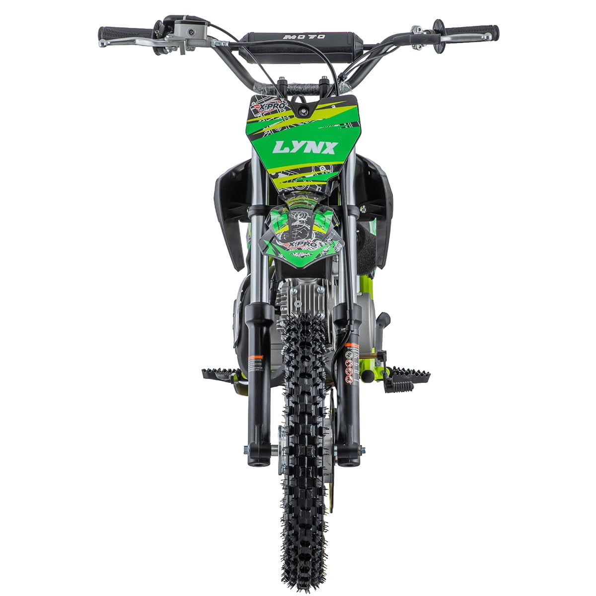 X-Pro Brand New 125cc Gas Pit Dirt Bike with 4-Speed Manual Transmission, Kick Start, 14"/12" Tires!