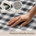 thumbnail image 6 of ODIKA 3'x5' Washable Throw Rug Door Plaid Welcome Gingham Checkered Bold Diagonal Tartan Front for Entryway, Kitchen, Mudroom, Stain Resistant, Low Profile, Non-Slip, 6 of 7