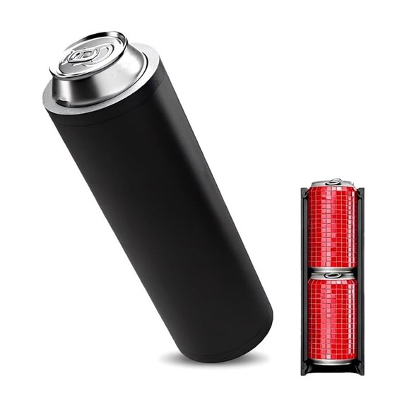 WEGFTDUOP Double Tactical Reload Can Holder-Ultra Chill System, Assault Tactical Insulation Sleeve Slim Can Cooler Fits Two 12oz Beverage Cans, Easy to Hold, Suitable for Beer, Soda