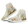 thumbnail image 6 of Psesaysky Floral High-Top Sneakers for Women Comfortable Durable Barefoot Shoes Suitable for All Seasons Size 6-13.5, 6 of 7