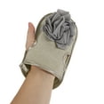 thumbnail image 5 of 1 Pc Double Side Shower Gloves Exfoliating Glove for Bathroom 8.66"x5.51" Gray, 5 of 6