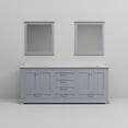 thumbnail image 5 of Tybee 80 in W x 22 in D Dark Grey Double Bath Vanity, Cultured Marble Top and 30 in Mirrors, 5 of 9