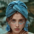 thumbnail image 5 of Traditional Turban For Women Hijab For Women Hair Wrap Head Wrap For Women Hijab Caps Fringe Knot, 5 of 9