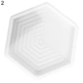 thumbnail image 1 of Opolski Epoxy Resin Mold Geometric Stripes Eco-friendly Hexagonal Cup Mat Casting Silicone Mould for Tray, 1 of 9