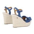 thumbnail image 3 of Sandalia De Plataforma Irlanda Con Yute Natural Cabra Piel Marsella Azul Marino Para Mujer, 3 of 5