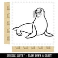thumbnail image 2 of Smug Sea Lion Square Rubber Stamp Stamping Scrapbooking Crafting - Large 2.75in, 2 of 7