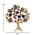 thumbnail image 3 of Broches de árbol de diamantes de imitación multicolores mujeres hombres árbol de navidad fiesta oficina broche casual alfileres regalos, 3 of 5