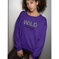 thumbnail image 2 of Wild Honey Leopard Pattern Sweatshirt Women -Image by Shutterstock, Female Medium, 2 of 4
