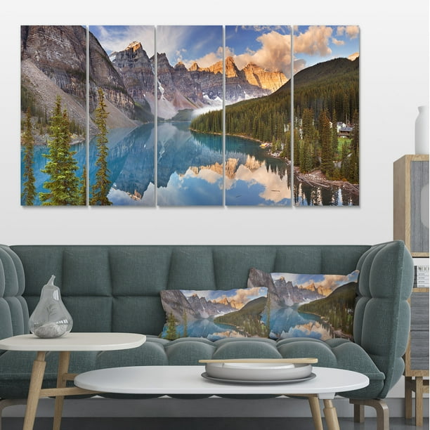 Design Art - Lac Moraine dans le Parc de Banff au Canada
