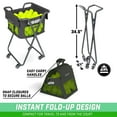 thumbnail image 5 of GoSports Ball Caddy with Wheels - Portable Cart holds 140 Pickleballs or 175 Tennis Balls, 5 of 6