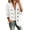 White, variant on Cmfcve Women's Denim Jacket Ruffled Trim Long Sleeve Jean Coat Double Breasted Casual Outwear with Pockets