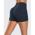 thumbnail image 4 of YEEKISUS Women High Waisted Biker Shorts Scrunch Butt Booty Lifting Shorts for Workout Gym Yoga Athletic Running Cycling Navy Blue XL, 4 of 7