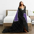 thumbnail image 5 of Mount Union Purple Fleece Blanket, Very Soft Microfiber Flannel Blanket for Couch Warm and Cozy for All Seasons, 5 of 6