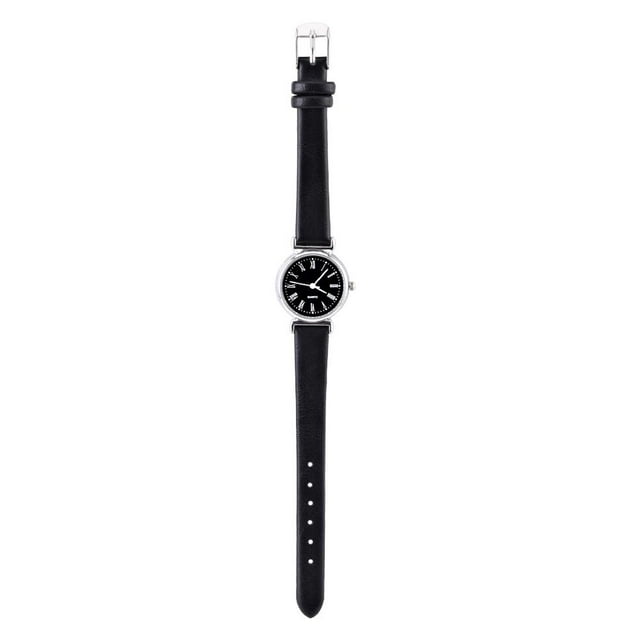 FAGINEY Montre Habillée Simple et Exquise pour Femmes, Montre Rétro en Cuir Mini, Montre de Mode, Montre à Cadran Rond