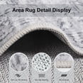 thumbnail image 6 of ARICOEASY 8x10 Area Rugs Large Area Rug for Bedroom Dining Room Kitchen Foldable Nonslip Rug, Grey, 6 of 8