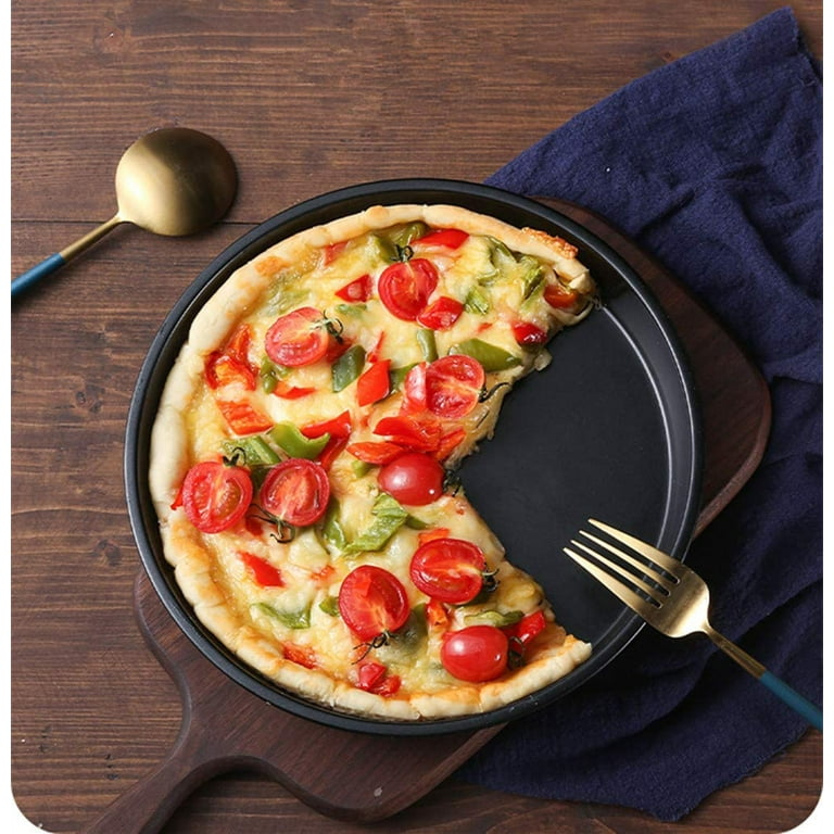 Pizza Pan Pizza Baking Pan Black Baking Sheets For Oven Nonstick Round  Pizza Tray 9 Inch Bakeware Carbon Steel Sheet Pans For Cooking  Multifunction 