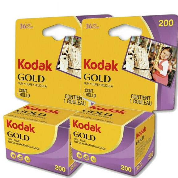 2 Rolls Kodak Gold 200 36 Exposure Color Print 35mm Film