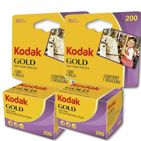 2 Rolls Kodak Gold 200 36 Exposure Color Print 35mm Film
