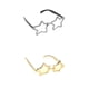 thumbnail image 1 of 2 / paquete Gafas de forma de estrella de para Gafas de novedosas-Dorado Plateado, 1 of 7