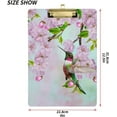 thumbnail image 3 of FMSHPON Hummingbird Spring Clipboard Hardboard Wood Nursing Clip Board and Pull for Standard A4 Letter 13x9 inches, 3 of 8