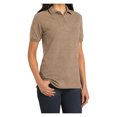thumbnail image 4 of Mafoose Womens Heavyweight Cotton Pique Polo Shirt Khaki Heather XS, 4 of 6