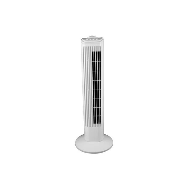 29" Oscillating Tower Fan, White