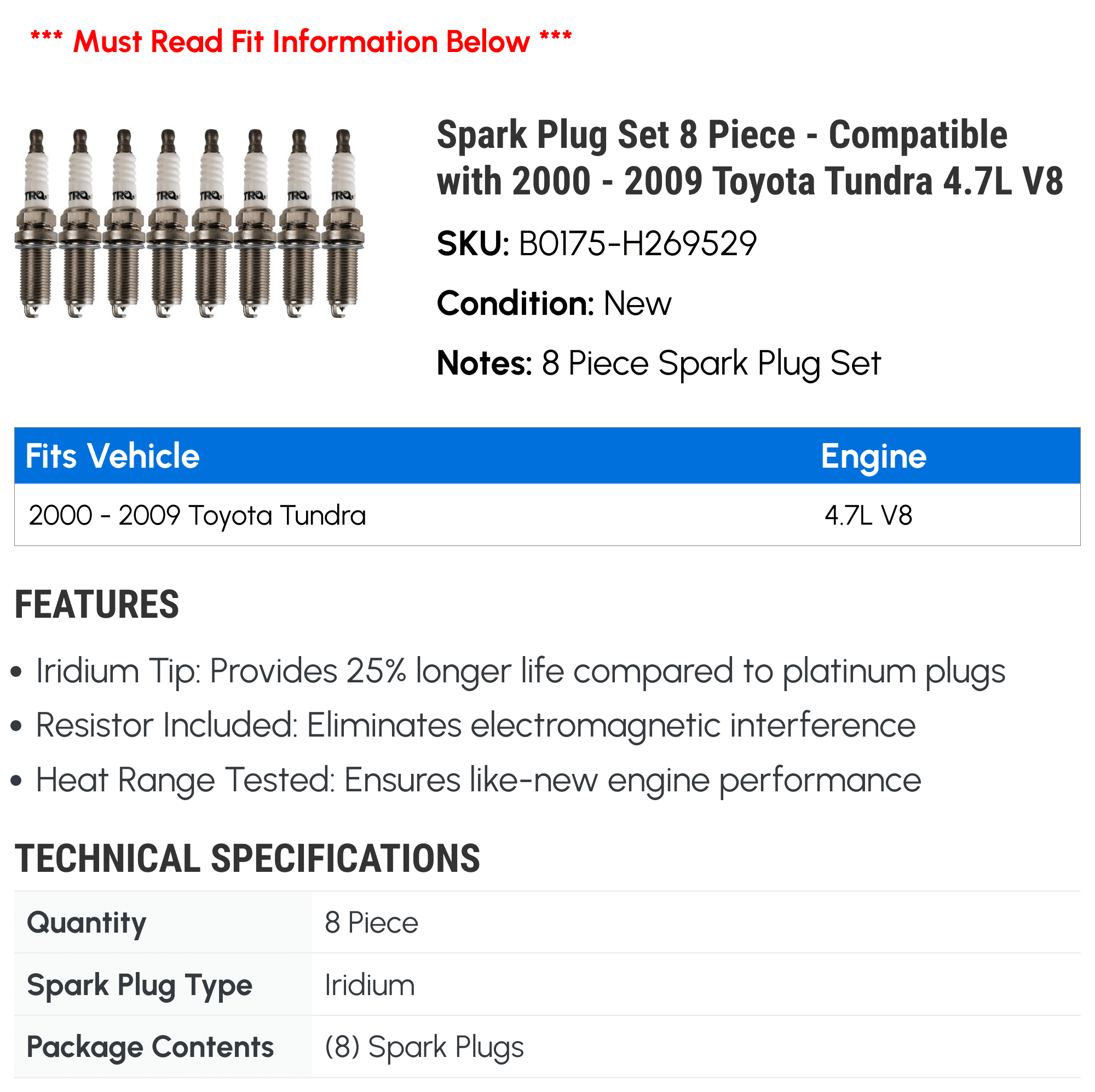 THE ORIGINAL PLUG 侍 PLOP 2004 Spark Plug Fits select: 2006-2008 SUZUKI GRAND VITARA, 2004