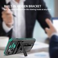 thumbnail image 3 of For iPhone 15 Case with Belt Clip Holster, Heavy Duty Military Grade Drop Protective, 360° Rotating Kickstand Shockproof TPU Shell Durable Rugged Cover For iPhone 15, Darkgreen, 3 of 15