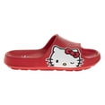 thumbnail image 2 of Hello Kitty Dual Sizes Girls Slides. (Little Kids Big Kids), Red, 13-1, 2 of 8