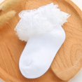thumbnail image 4 of CPNG Baby Boys Girls Turn Cuff Bottie Elegant Double Layer Lace Ruffle Socks Cotton Baby Comfortable and Trendy Socks for Infant Toddler, 4 of 4