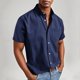 thumbnail image 1 of pstuiky camisetas de hombre, Camisas de manga corta con cuello vuelto y botones sueltos informales de color sólido para hombre camisetas de hombre s, 1 of 5