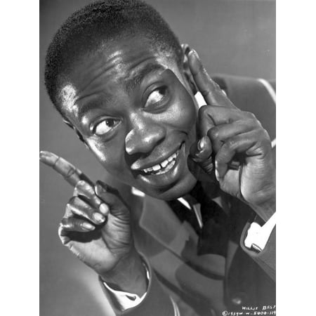 Willie Best Posed in Nice Suit With Two Pointing Fingers Raise Print Wall Art By Movie Star