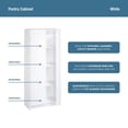 thumbnail image 7 of ZXNYH Pantry Cabinet Cupboard with 2 Doors, Adjustable Shelves, Standing, Storage for Kitchen, Laundry or Utility Room, White, 7 of 7