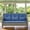 1 x Sofa, variant on PARKWELL Outdoor Swivel Rocker Set of 2,Patio Swivel Glider Rocking Chair with Thick Cushions for Balcony Porch,Gray/Navy