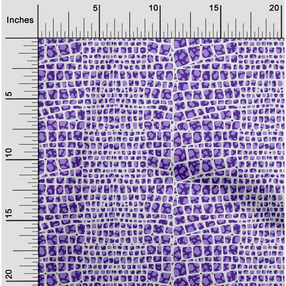 oneOone Cotton Silk Dark Blue Fabric Crocodile Animal Skin Sewing Fabric By The Yard Printed Diy Clothing Sewing Supplies 42 Inch Wide