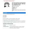 thumbnail image 2 of Rear Brake Pad Rotor and Parking Brake Kit - Compatible with 2006 - 2009 Land Rover Range Rover Sport 2007 2008, 2 of 2