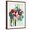 Brown Frame, variant on Art.com Floral Hints Art Print by Lisa Ridgers, 12" x 16"