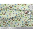 thumbnail image 3 of Soimoi Poly Georgette Fabric Floral,Rat & Cat Cartoon Fabric Prints by Yard 42 Inch Wide, 3 of 3