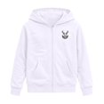thumbnail image 4 of Bjutir Zip Up Hoodies For Boys Cartoon Print Zipper Jackets Fashion Hooded Sweatshirt Festives Events Clothes Size 2-14 Years, White, 4 of 4