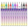 thumbnail image 4 of 2PC Fine Tips 3D Nail Art Pens, 12 Colors 0.5 MM Nail Marker Pens Nail Point Graffiti Dotting Drawing Painting Liner Pen for Home Salon Quickly Dry Nail Art, 4 of 9