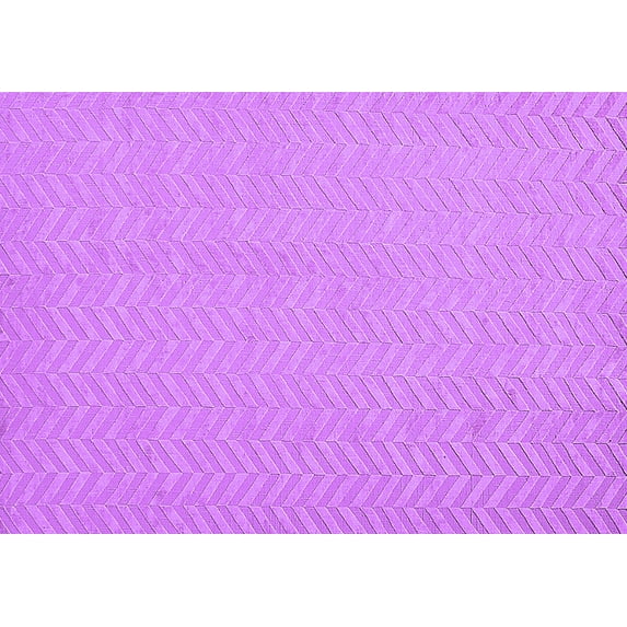 Ahgly Company Indoor Rectangle Solid Purple Modern Area Rugs, 2' x 5'