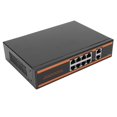thumbnail image 4 of Conmutador PoE de 10 puertos, 8x100M, PoE, 2x100M, RJ45, diseño sin ventilador, IEEE 802.3at/af, 120W, conmutador PoE Ethernet, enchufe estadounidense de 100?240V, 4 of 8