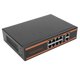thumbnail image 4 of Conmutador PoE de 10 puertos, 8x100M, PoE, 2x100M, RJ45, diseño sin ventilador, IEEE 802.3at/af, 120W, conmutador PoE Ethernet, enchufe estadounidense de 100?240V, 4 of 8