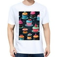 thumbnail image 3 of Basic top Tees For Women Loose Boyfriend ShirtsCake Casual Blouse round neck, 3 of 5