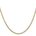 thumbnail image 3 of Auriga Fine Jewelry 14K Yellow Gold 2.25 mm Flat Figaro Chain Necklace for Women 26", 3 of 8
