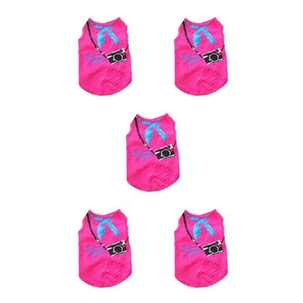 Ropa para cachorros Greeniant Sin hebillas Chaleco Algodón Azul cielo Rojo Rosa Amarillo brillante