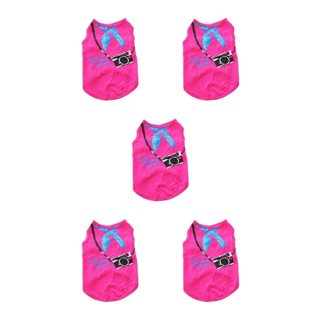 Ropa para cachorros Greeniant Sin hebillas Chaleco Algodón Azul cielo Rojo Rosa Amarillo brillante