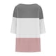 thumbnail image 5 of mfyjkho Tops Para Salir, Camiseta Europea De Color Liso Con Bloques De Color, Talla Grande, Para Mujer, Informal, Con Mangas Tres Cuartos Y Cuello Redondo Tops Para Salir Para Mujer Xxxl, 5 of 6