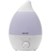 PIYING Aurora Ultrasonic Cool Mist Humidifier, Whisper-Quiet between 8-24 hours, Seven Color LED Night Light, Essential Oil Tray and Automatic Shut-Off for Baby, Nursery or Bedroom (White, 1 gal)