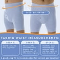 thumbnail image 6 of Mens Wearever Washable Incontinence Boxer Briefs - 2X - Gray, 6 of 11